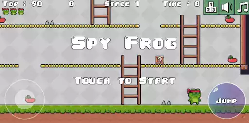 Play Spy Frog - simple 2D action plat-former game  and enjoy Spy Frog - simple 2D action plat-former game with UptoPlay