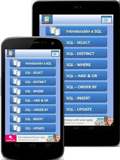 Play APK SQL - Bases de Datos  and enjoy SQL - Bases de Datos with UptoPlay com.mobincube.a_p_p_s_q_l.sc_3KXLEV