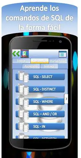 Play APK SQL - Bases de Datos  and enjoy SQL - Bases de Datos with UptoPlay com.mobincube.a_p_p_s_q_l.sc_3KXLEV