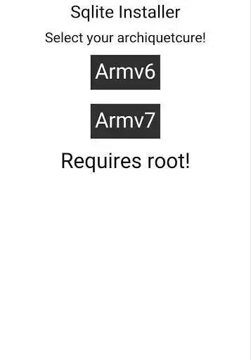 Play Sqlite installer for root