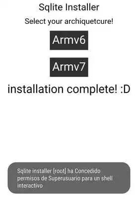 Play Sqlite installer for root
