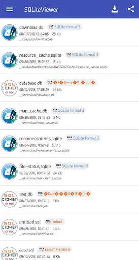 Play SqliteViewer - SQLite cipher, syntax, keyboard