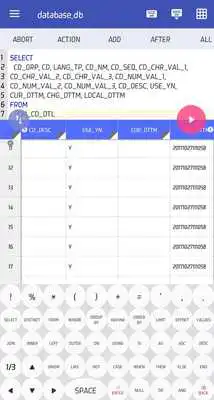 Play SqliteViewer - SQLite cipher, syntax, keyboard