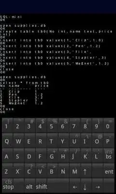 Play SQL mini