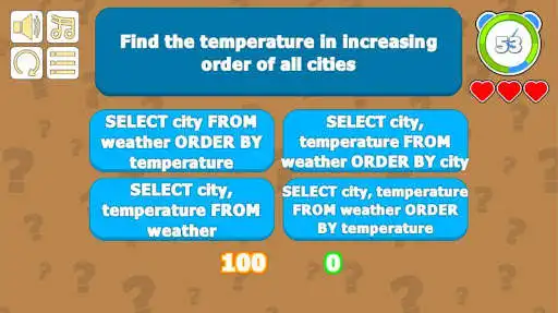 Play SQL Quiz as an online game SQL Quiz with UptoPlay