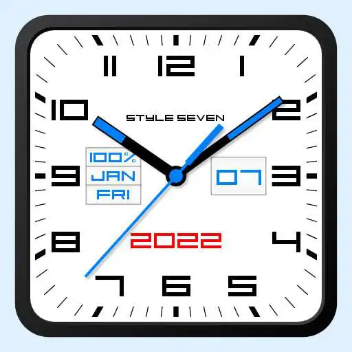 Run free android online Square Analog Clock-7 APK