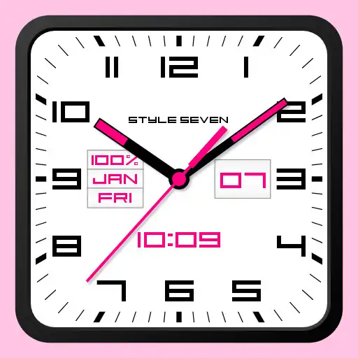 Play Square Analog Clock-7 PRO APK