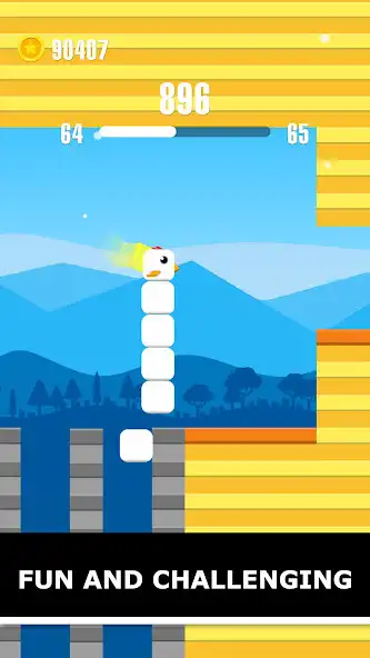 Play Square Bird Rush as an online game Square Bird Rush with UptoPlay