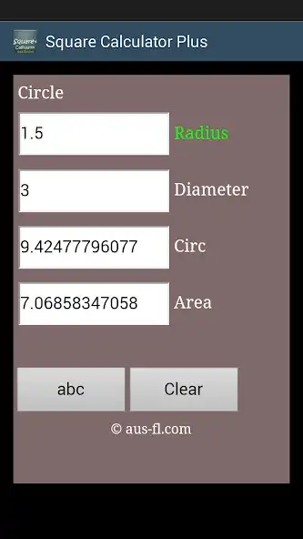 Play APK Square Calculator Plus  and enjoy Square Calculator Plus with UptoPlay com.ActuallyUsefulSoftware.squarecalculatorplus