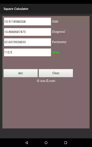 Play Square Calculator as an online game Square Calculator with UptoPlay