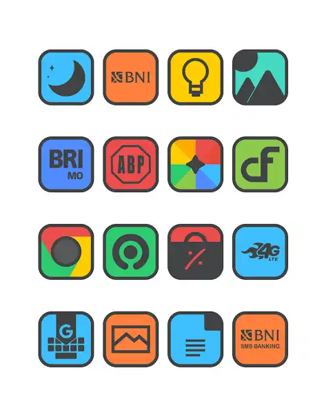 Play Square Dark - Icon Pack  and enjoy Square Dark - Icon Pack with UptoPlay