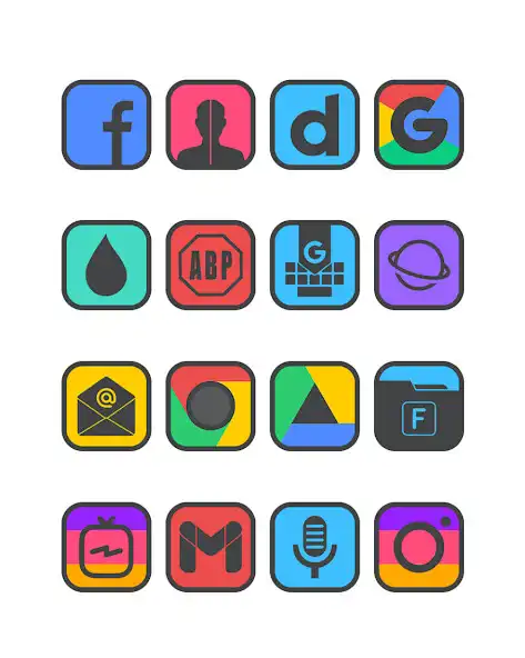 Play Square Dark - Icon Pack as an online game Square Dark - Icon Pack with UptoPlay