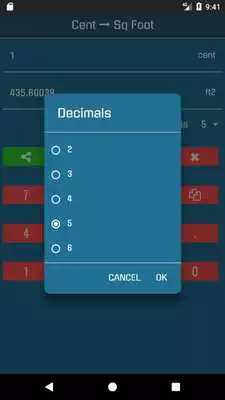 Play Square Feet to Cent Converter