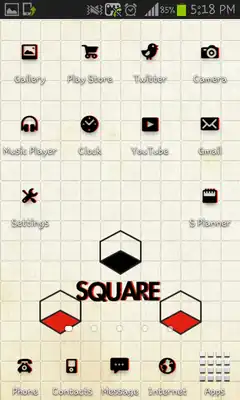 Play Square icon Theme
