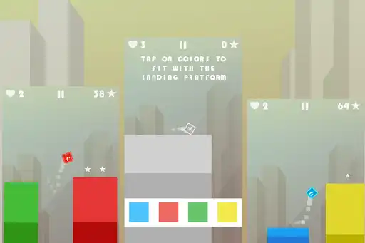 Play Square Jump City - Endless run as an online game Square Jump City - Endless run with UptoPlay