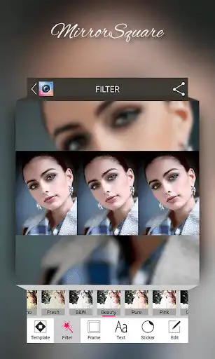 Play Square Mirror Photo as an online game Square Mirror Photo with UptoPlay