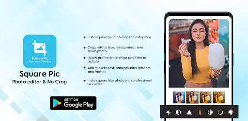 Play Square Pic - Photo Editor & No Crop  and enjoy Square Pic - Photo Editor & No Crop with UptoPlay
