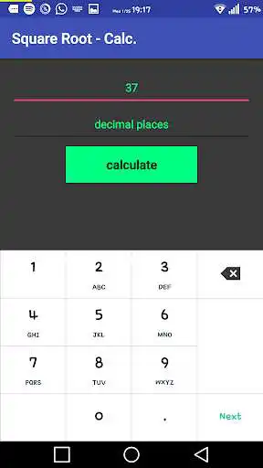 Play Square Root - Calc. as an online game Square Root - Calc. with UptoPlay