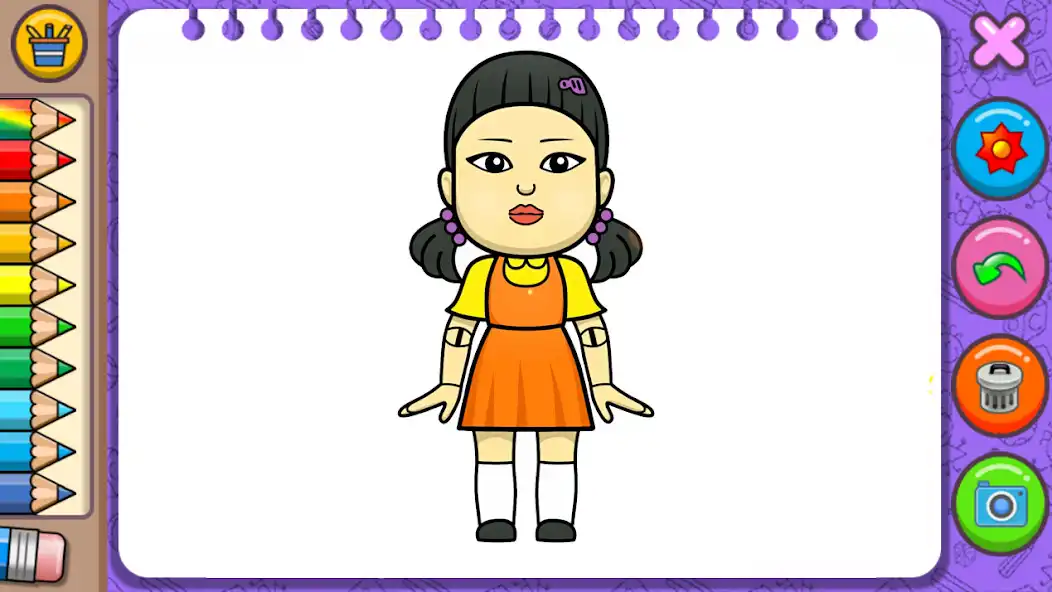 Play Squid Game Coloring Pages as an online game Squid Game Coloring Pages with UptoPlay