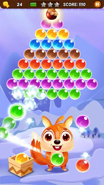 Play Squirrel pop - match, fun  shooter bubble pet as an online game Squirrel pop - match, fun  shooter bubble pet with UptoPlay