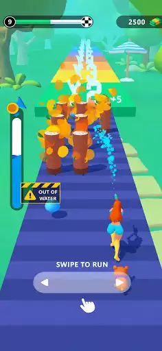 Play Squirt Gun Girl: Garden Runner as an online game Squirt Gun Girl: Garden Runner with UptoPlay