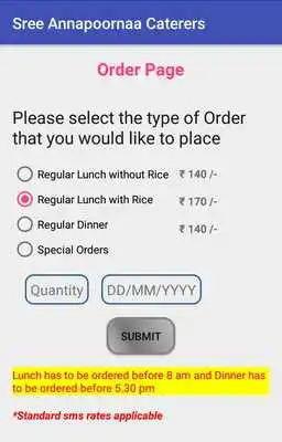 Play Sree Annapoornaa Caterers