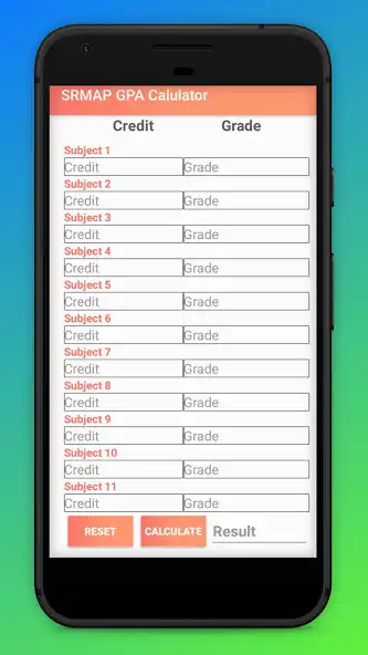 Play SRM AP GPA Calculator as an online game SRM AP GPA Calculator with UptoPlay