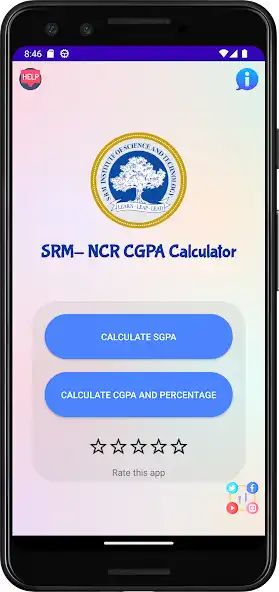 Play SRM-NCR CGPA Calculator  and enjoy SRM-NCR CGPA Calculator with UptoPlay