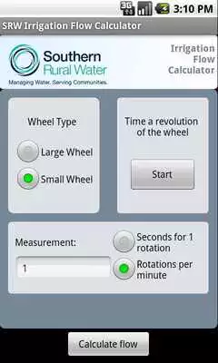 Play SRW Irrigation Flow Calculator