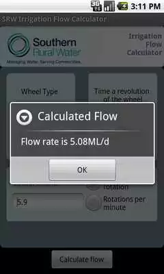 Play SRW Irrigation Flow Calculator