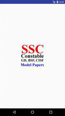 Play SSC Constable Model Papers