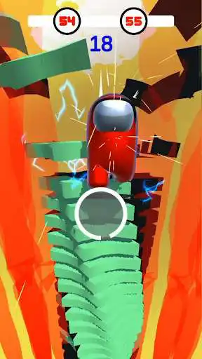 Play Stack Among Us Helix Jumper as an online game Stack Among Us Helix Jumper with UptoPlay