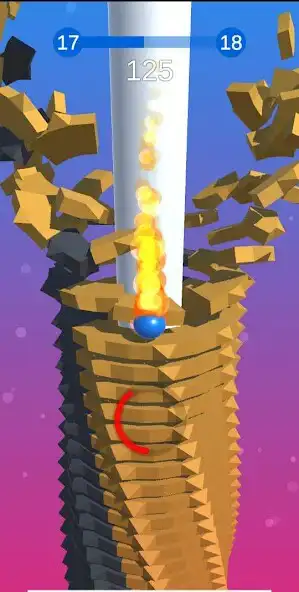 Play Stack Ball 3D - Helix Ball Blast as an online game Stack Ball 3D - Helix Ball Blast with UptoPlay
