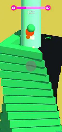 Play Stack Bounce Ball 3D as an online game Stack Bounce Ball 3D with UptoPlay