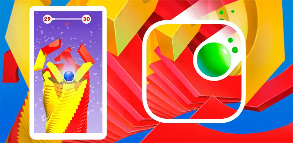 Play Stack Fall 3D - Helix Blast as an online game Stack Fall 3D - Helix Blast with UptoPlay