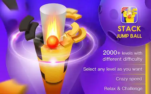 Play Stack Jump Ball - 2000 different difficulty levels  and enjoy Stack Jump Ball - 2000 different difficulty levels with UptoPlay