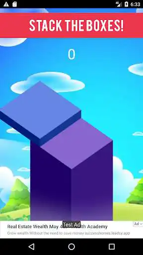 Play Stack One - Stack the boxes! as an online game Stack One - Stack the boxes! with UptoPlay