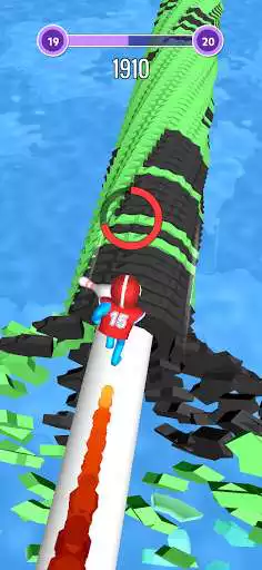 Play Stack Rush 3D as an online game Stack Rush 3D with UptoPlay