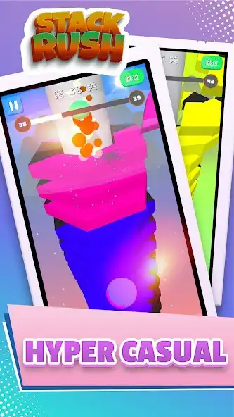 Play Stack Rush - Casual Game  and enjoy Stack Rush - Casual Game with UptoPlay
