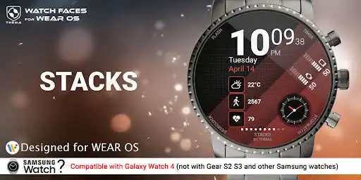 Play Stacks Watch Face  and enjoy Stacks Watch Face with UptoPlay