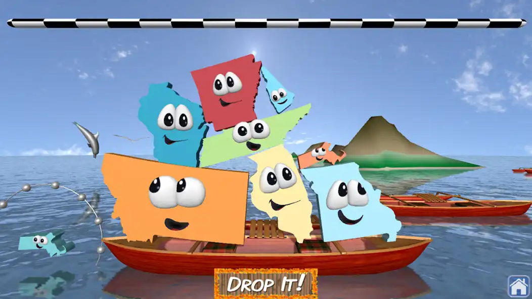 Play Stack the States® 2  and enjoy Stack the States® 2 with UptoPlay