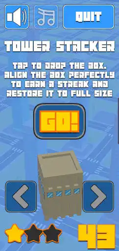 Play Stack The Tower as an online game Stack The Tower with UptoPlay
