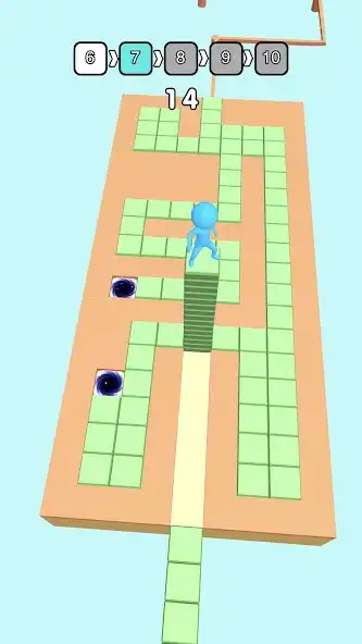 Play Stacky Dash:Maze Run as an online game Stacky Dash:Maze Run with UptoPlay
