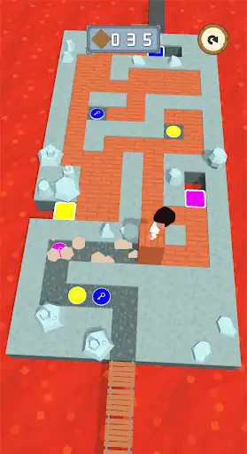 Play Stacky Glide: Mega Dash Island as an online game Stacky Glide: Mega Dash Island with UptoPlay