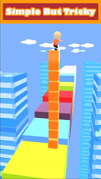 Play Stacky Runner as an online game Stacky Runner with UptoPlay