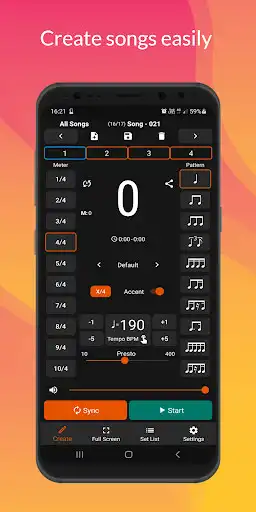 Play Stage Metronome with Setlist  and enjoy Stage Metronome with Setlist with UptoPlay