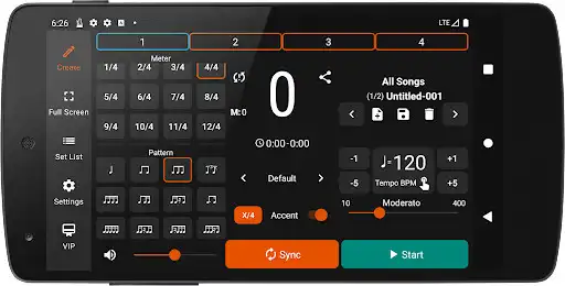 Play Stage Metronome with Setlist as an online game Stage Metronome with Setlist with UptoPlay