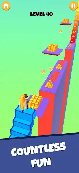 Play Stair Runner 3D as an online game Stair Runner 3D with UptoPlay