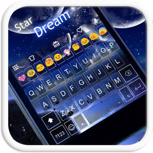 Run free android online Star Dream Emoji Keyboard Skin APK