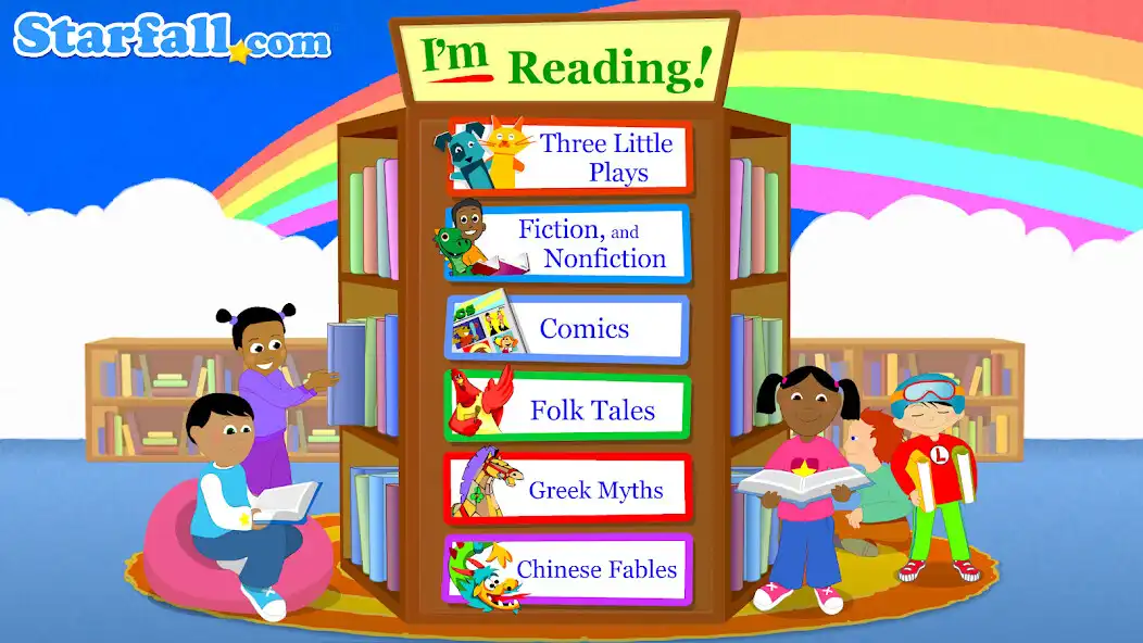 Starfall Im Reading online game with UptoPlay